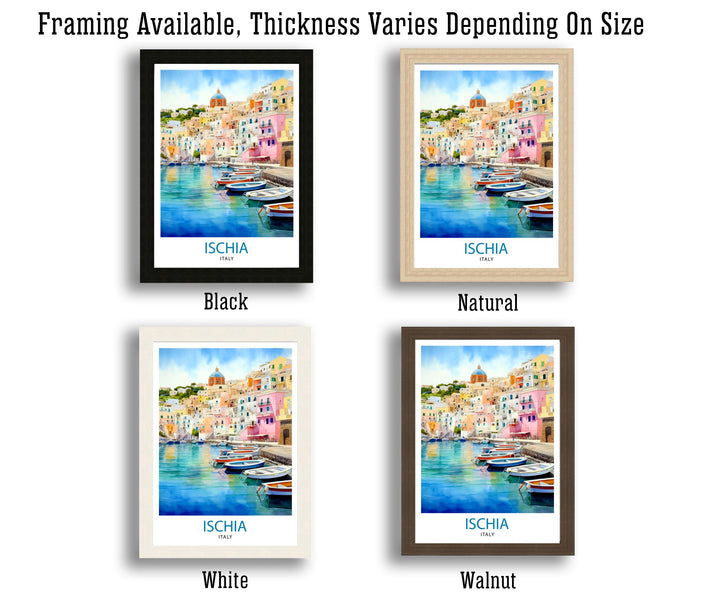 Ischia Italy Travel Poster Ischia