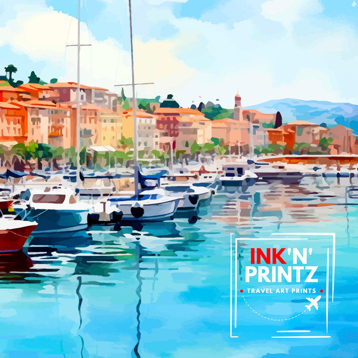 Sanremo Italy Travel Poster Sanremo