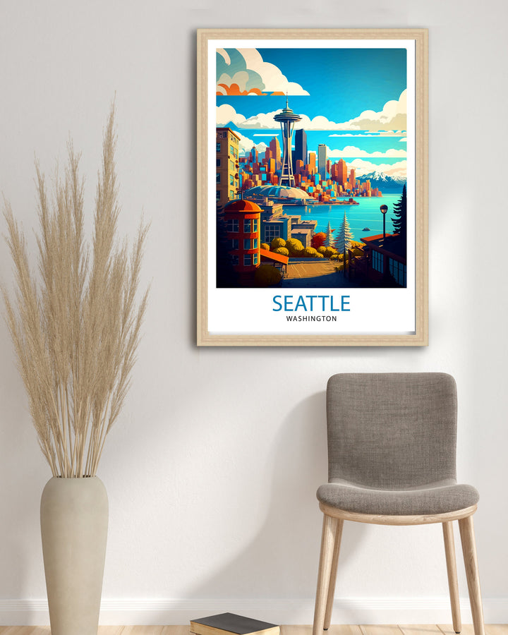 Seattle Travel Poster