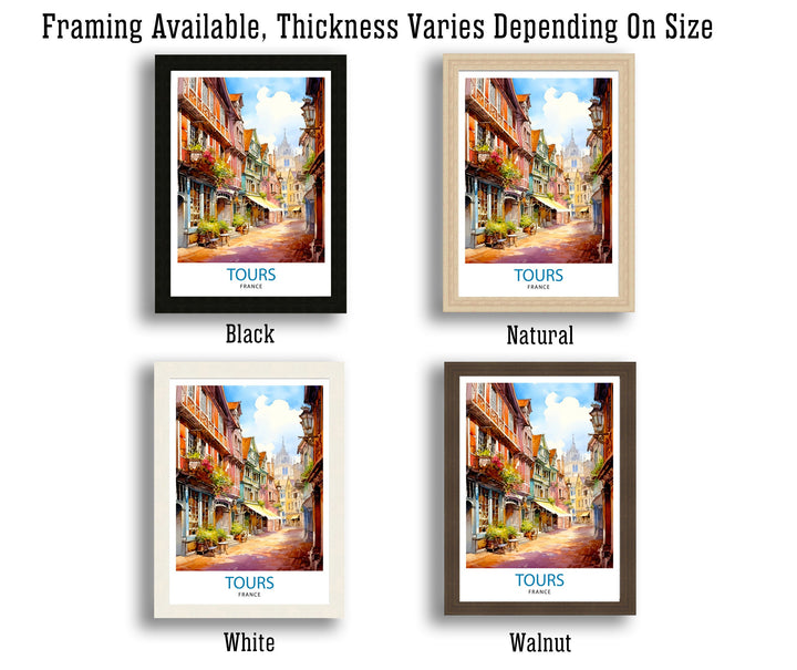 Tours France Travel Poster Tours