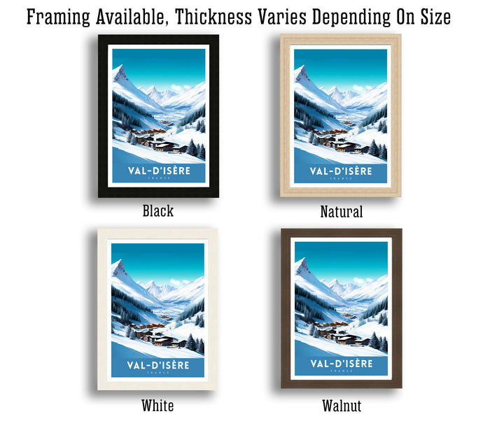 Val d Isere Travel Poster French Ski Paradise