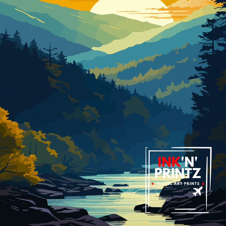Great Smoky Mountains Travel Poster