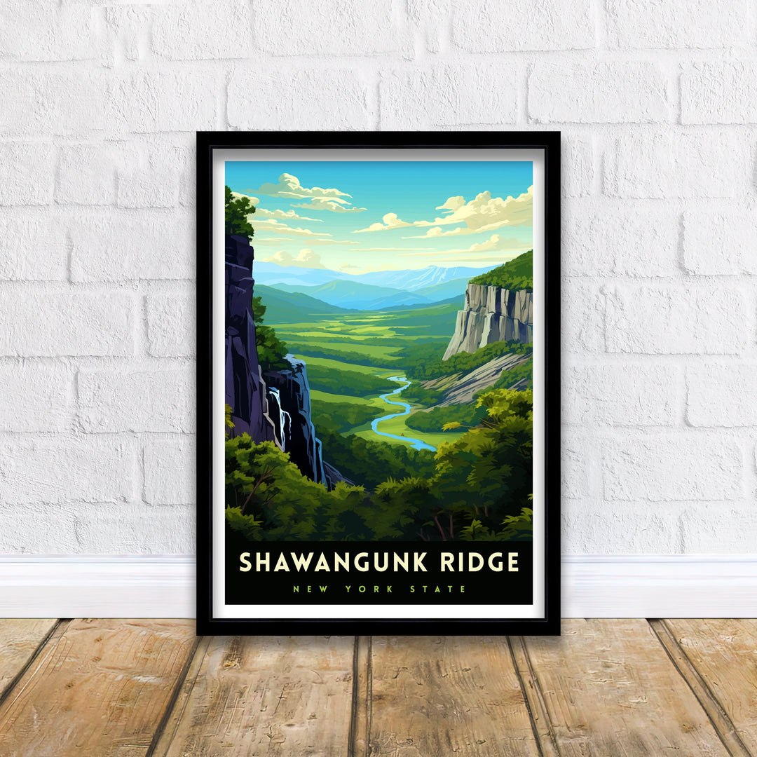 Shawangunk Ridge Travel Print Shawangunk Wall Decor Shawangunk Poster New York Landscape Prints Shawangunk Art Print Shawangunk