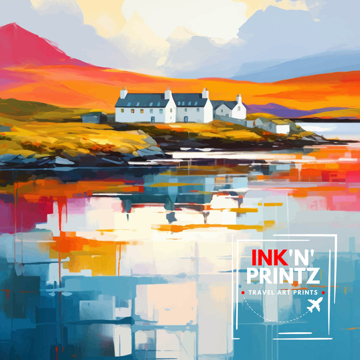 Isle of Barra Travel Poster Barra