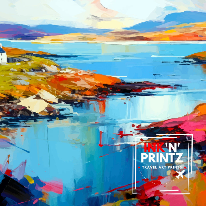 Outer Hebrides Travel Poster Hebrides