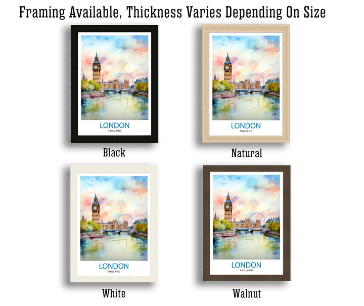 London Travel Print London Wall Art London Home Decor London Illustration Travel Poster Gift For London UK Home Decor