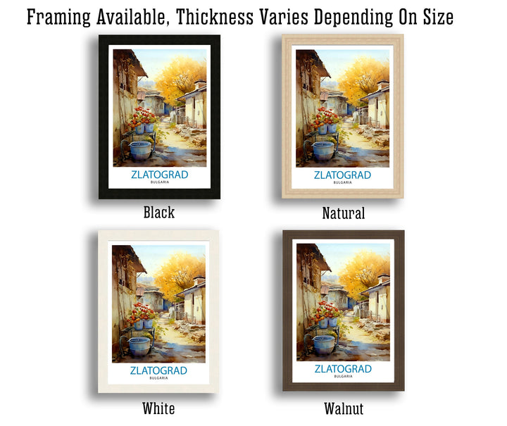 Zlatograd Bulgaria Print Traditional Bulgarian Village Art Rhodope Mountains Poster Zlatograd Heritage Wall Decor Balkan Countryside