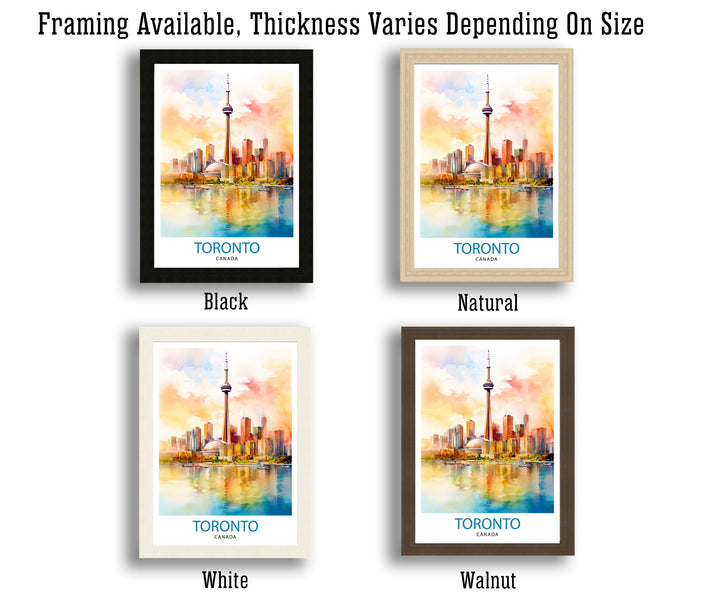 Toronto Canada Travel Poster Toronto Wall Art Canada Illustration Travel Poster Gift for Toronto Lover Canada Home Decor