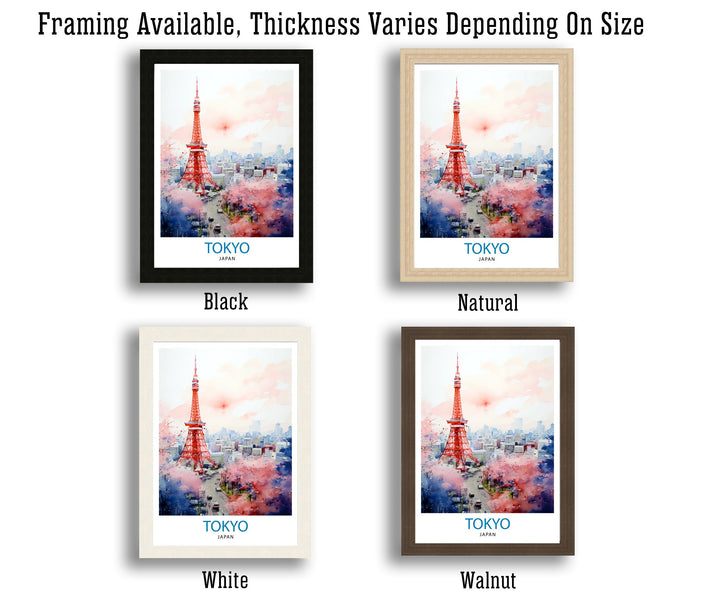 Tokyo Japan Travel Print Tokyo Wall Decor Tokyo Poster Japan Travel Prints Tokyo Art Print Tokyo Illustration Tokyo Wall Art
