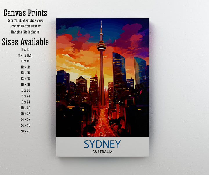 Sydney Australia Travel Print Sydney Wall Decor Sydney Poster Australia Travel Prints Sydney Art Print Sydney Illustration Sydney Wall Art