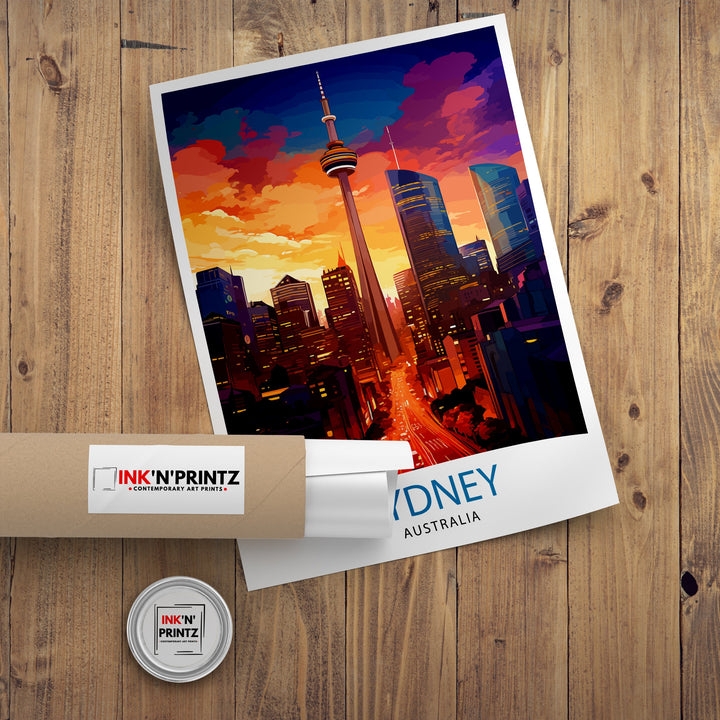 Sydney Australia Travel Print Sydney Wall Decor Sydney Poster Australia Travel Prints Sydney Art Print Sydney Illustration Sydney Wall Art