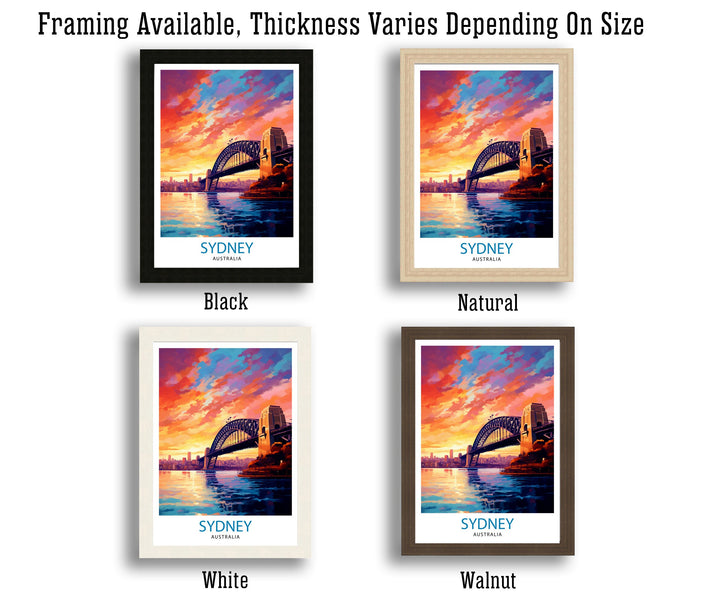 Sydney Australia Travel Print Sydney Wall Decor Sydney Home Living Decor Sydney Illustration Travel Poster Gift For Sydney Australia Home