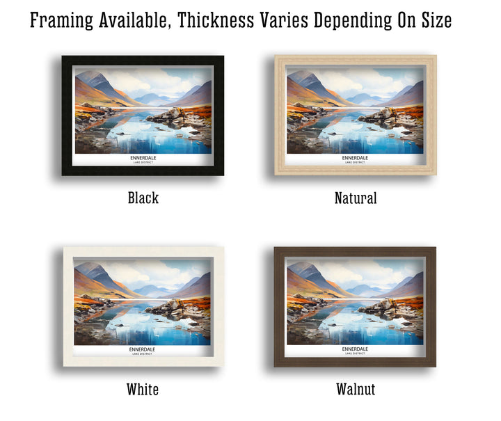 Ennerdale Water Lake District Travel Poster Lake District