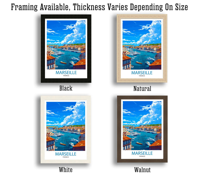 Marseille France Travel Print Marseille Wall Decor Marseille Poster France Travel Prints Marseille Art Print Marseille Illustration