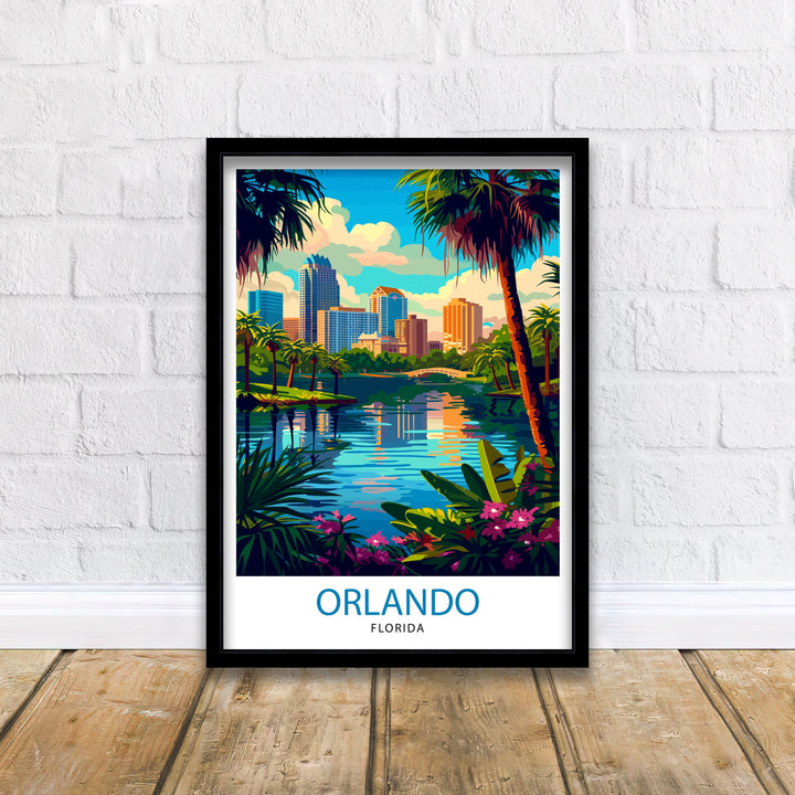 Orlando Florida Travel Poster