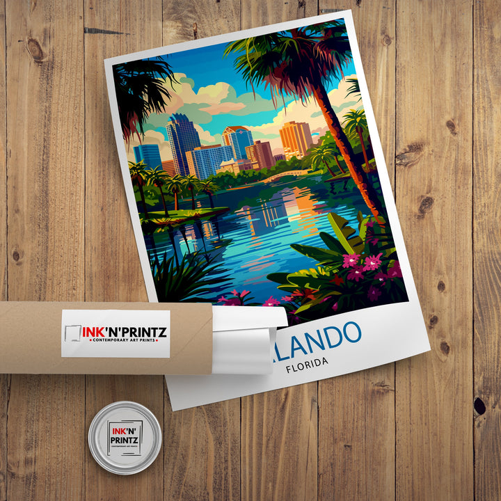 Orlando Florida Travel Poster