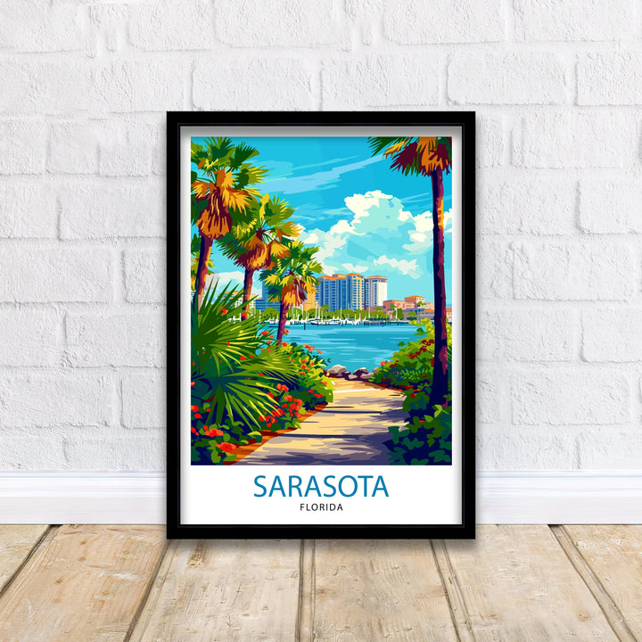 Sarasota Florida Travel Poster