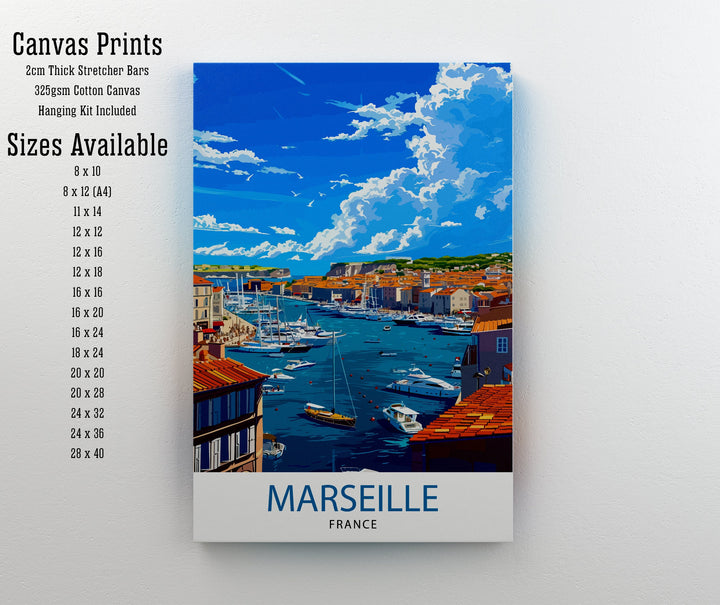 Marseille France Travel Print Marseille Wall Decor Marseille Poster France Travel Prints Marseille Art Print Marseille Illustration