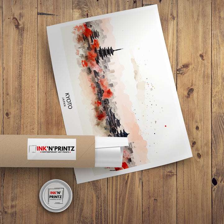 Kyoto Japan Travel Poster Japan