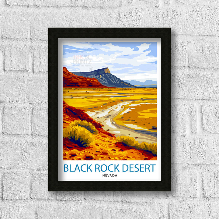 Black Rock Desert Nevada Poster