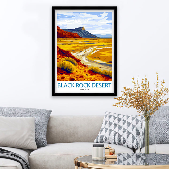 Black Rock Desert Nevada Poster
