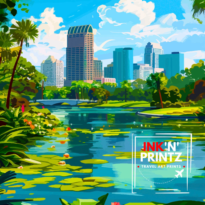 Orlando Florida Travel Poster