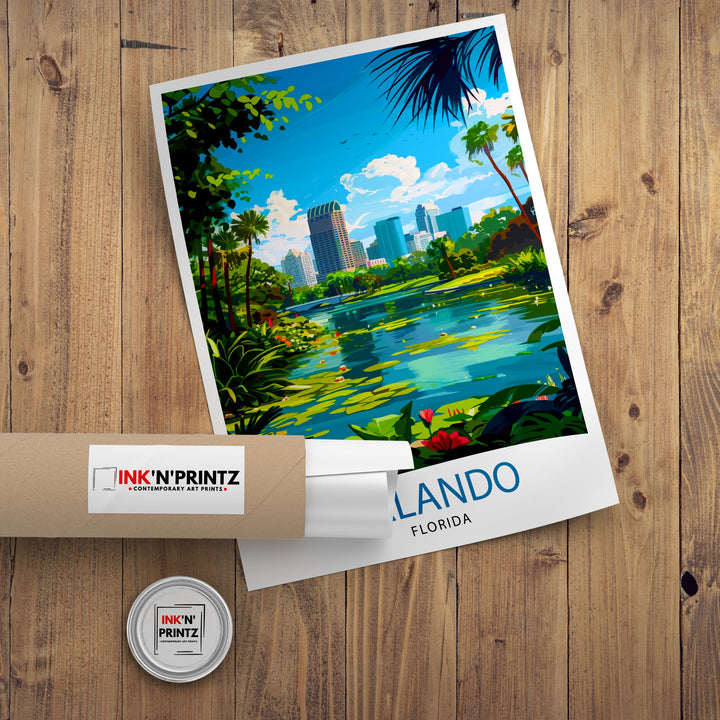 Orlando Florida Travel Poster