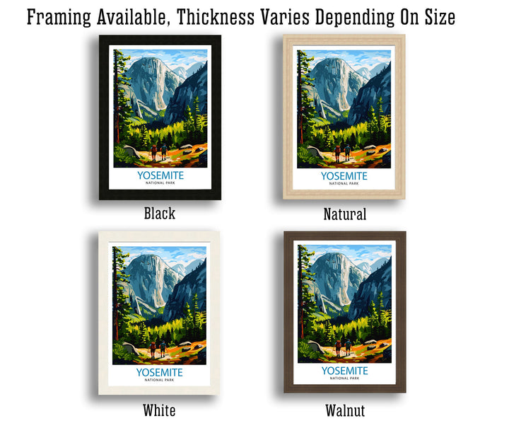 Yosemite National Park Travel Poster