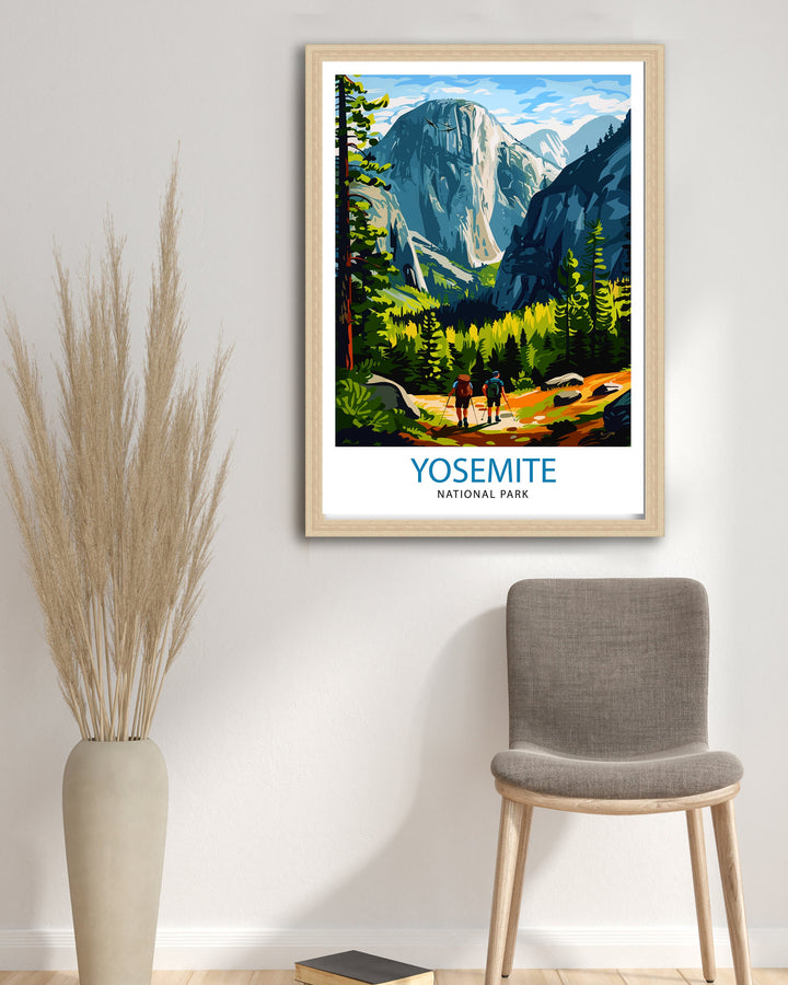 Yosemite National Park Travel Poster