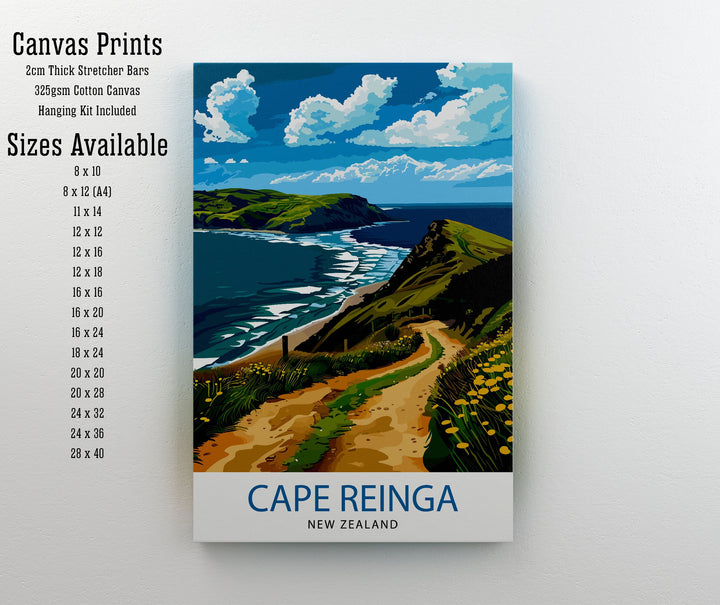 Cape Reinga New Zealand Travel Poster