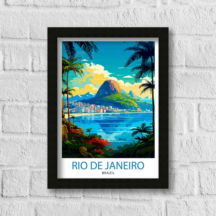 Rio de Janeiro Brazil Travel Poster