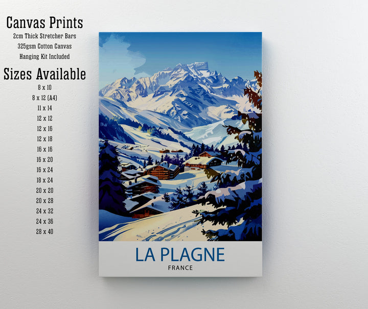 La Plagne France Travel Poster
