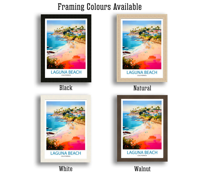 Laguna Beach California Travel Poster|