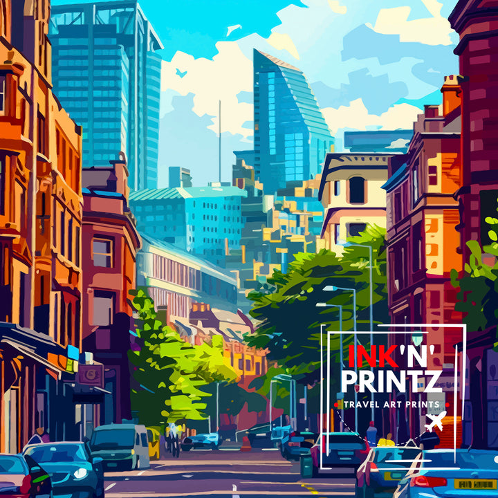 Manchester Travel Poster