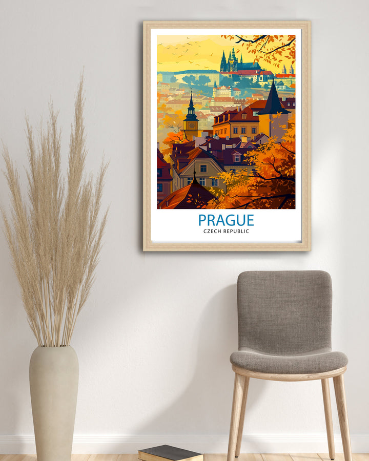 Prague Czech Republic Travel Poster