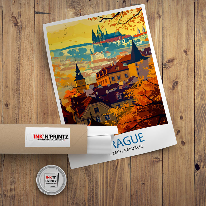 Prague Czech Republic Travel Poster