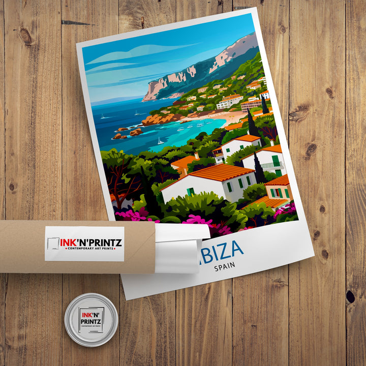 Ibiza Travel Poster Ibiza Wall Art Ibiza Home Decor Ibiza Illustration Travel Poster Gift For Ibiza Lovers Spain Travel Poster