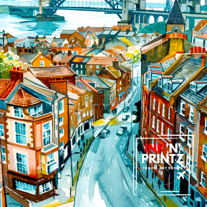 Newcastle Travel Poster