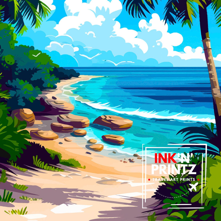 Cozumel Mexico Travel Print Wall Art Cozumel Wall Hanging Home Décor Cozumel Gift Art Lovers Mexico Art Lover Gift Print Art