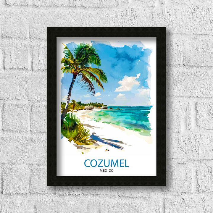 Cozumel Mexico Travel Print Wall Art Cozumel Wall Hanging Home Décor Cozumel Gift Art Lovers Mexico Art Lover Gift Print Art