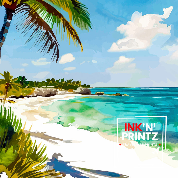 Cozumel Mexico Travel Print Wall Art Cozumel Wall Hanging Home Décor Cozumel Gift Art Lovers Mexico Art Lover Gift Print Art