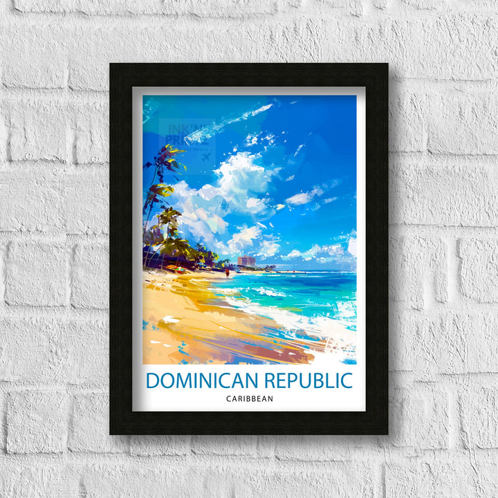 Dominican Republic Travel Print Dominican Republic Wall Art Dominican Republic Poster Caribbean Travel Decor Dominican Republic Souvenir