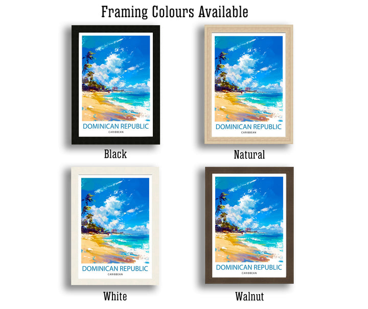 Dominican Republic Travel Print Dominican Republic Wall Art Dominican Republic Poster Caribbean Travel Decor Dominican Republic Souvenir