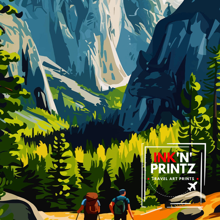 Yosemite National Park Travel Poster