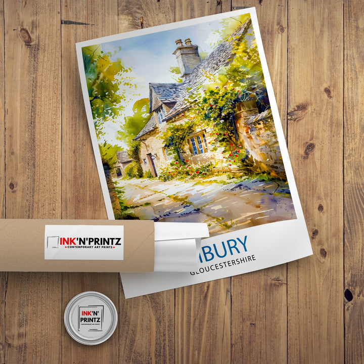 Bibury Travel Poster