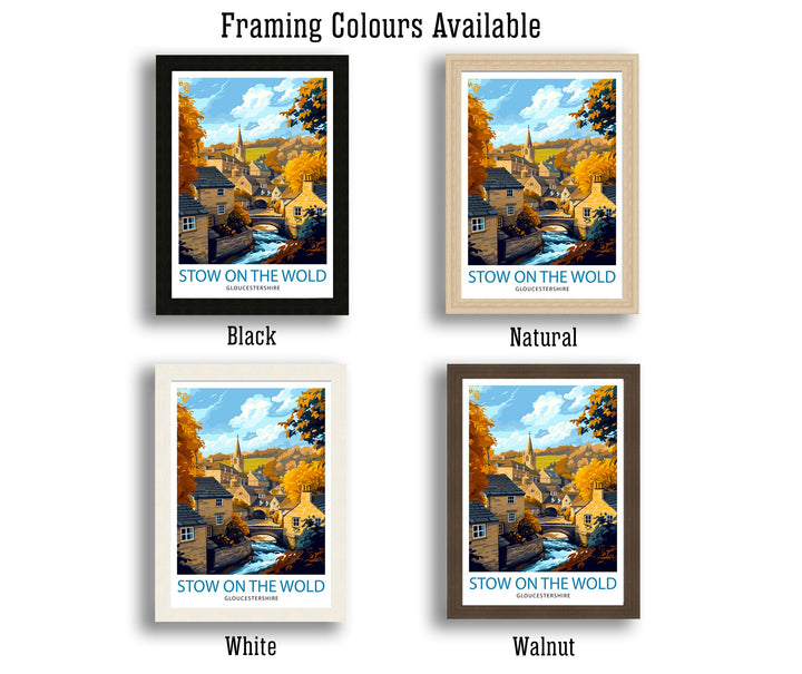 Stow on the Wold Travel Poster England