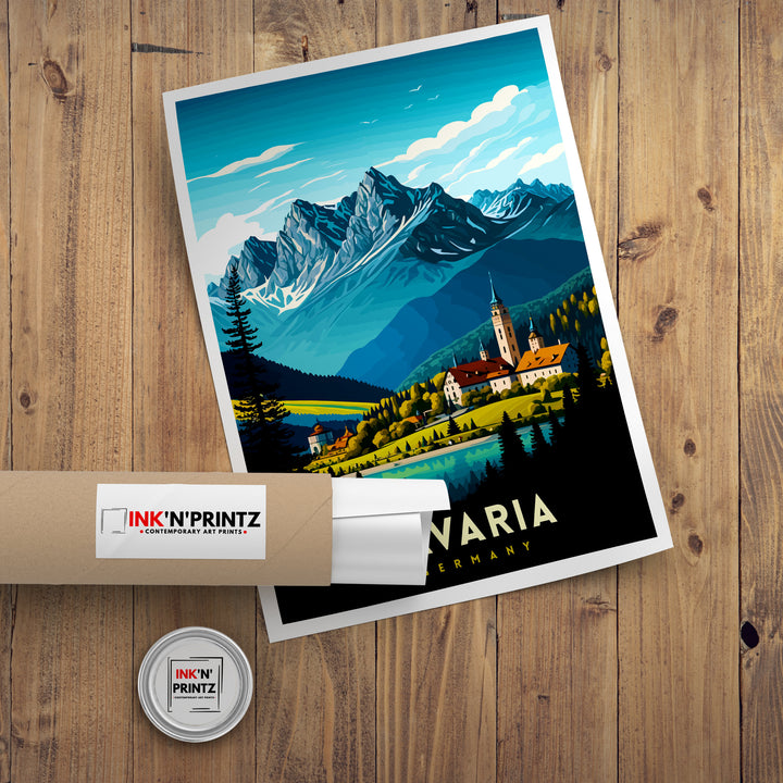 Bavaria Germany Travel Poster