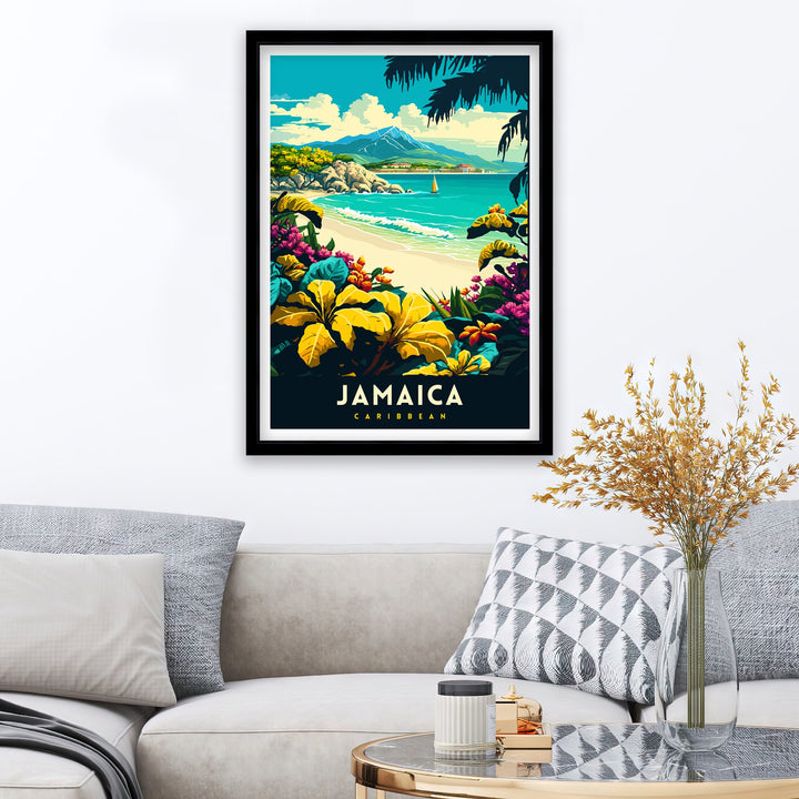 Jamaica Caribbean Travel Print Wall Decor Wall Art Jamaica Wall Hanging Home Décor Jamaica Gift Art Lovers Caribbean Art Lover Gift Print