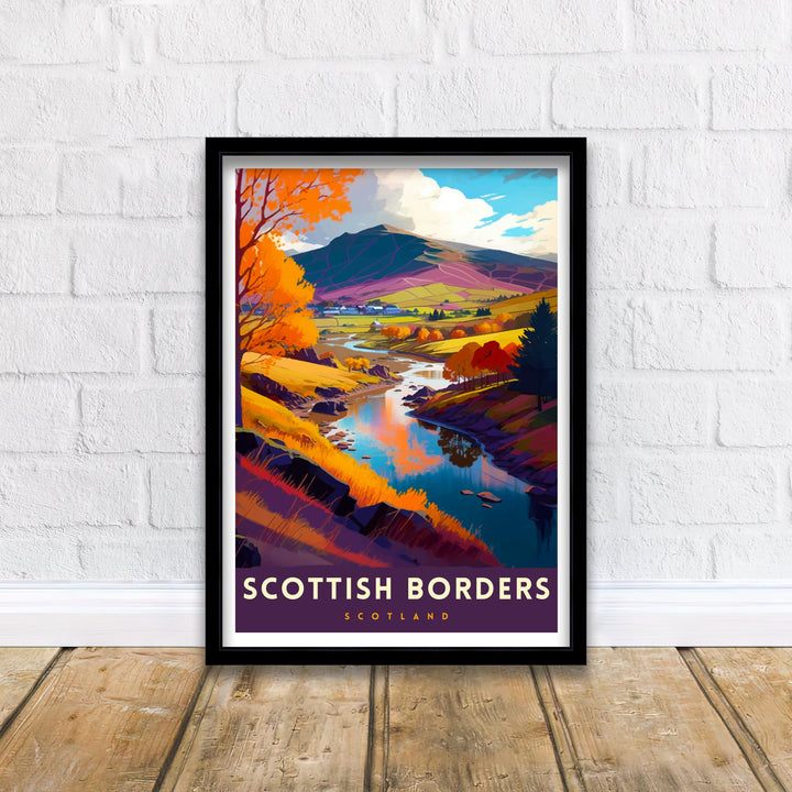 Scottish Borders Travel Print Wall Decor Wall Art Scottish Borders Wall Hanging Home Décor Scottish Borders Gift Art Lovers Scotland Art