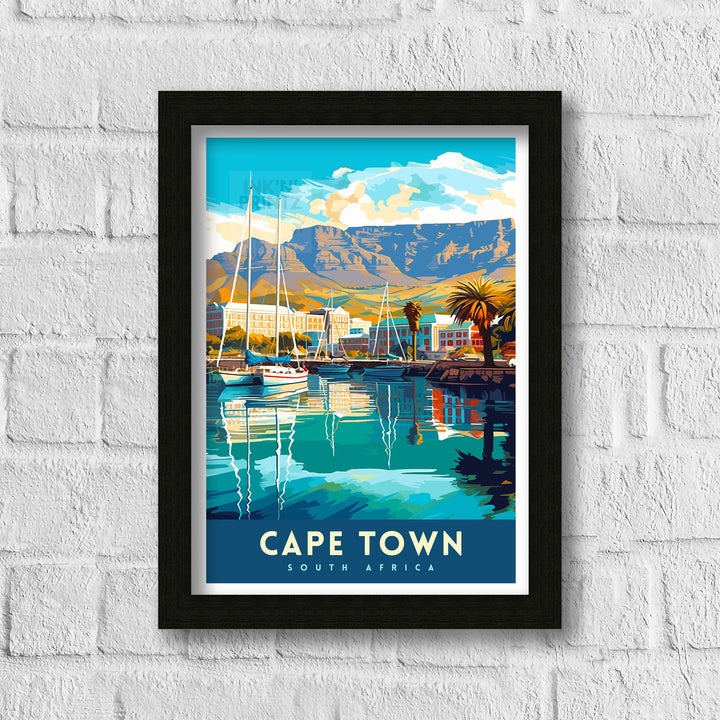 Cape Town South Africa Travel Poster Cape Town